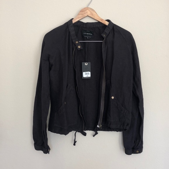Lucky Brand Jackets & Blazers - NWT, XS Charcoal Lucky Brand Bomber Jacket